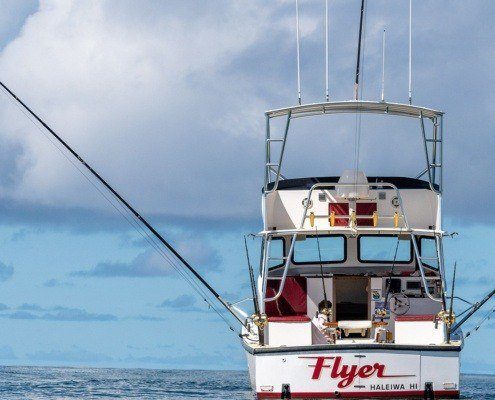 Flyer fishing vessel, we offer on of the best Hawaii fishing charter experiences on the island of Oahu.