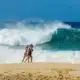 Banzai Pipeline on Oahu North Shore fishing charter company Flyer Sportfishing operates out of Haleiwa close by.